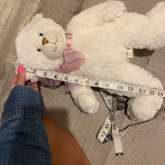 FIRST AND MAIN DENA SOFT HUGGABLE WHITE BEAR PLUSH - Picture 5 of 5